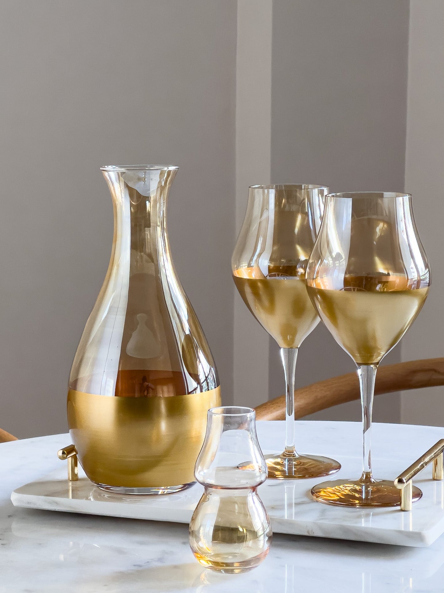 Miele Modern Gold Large Wine Glass - DIVINE DESIGN