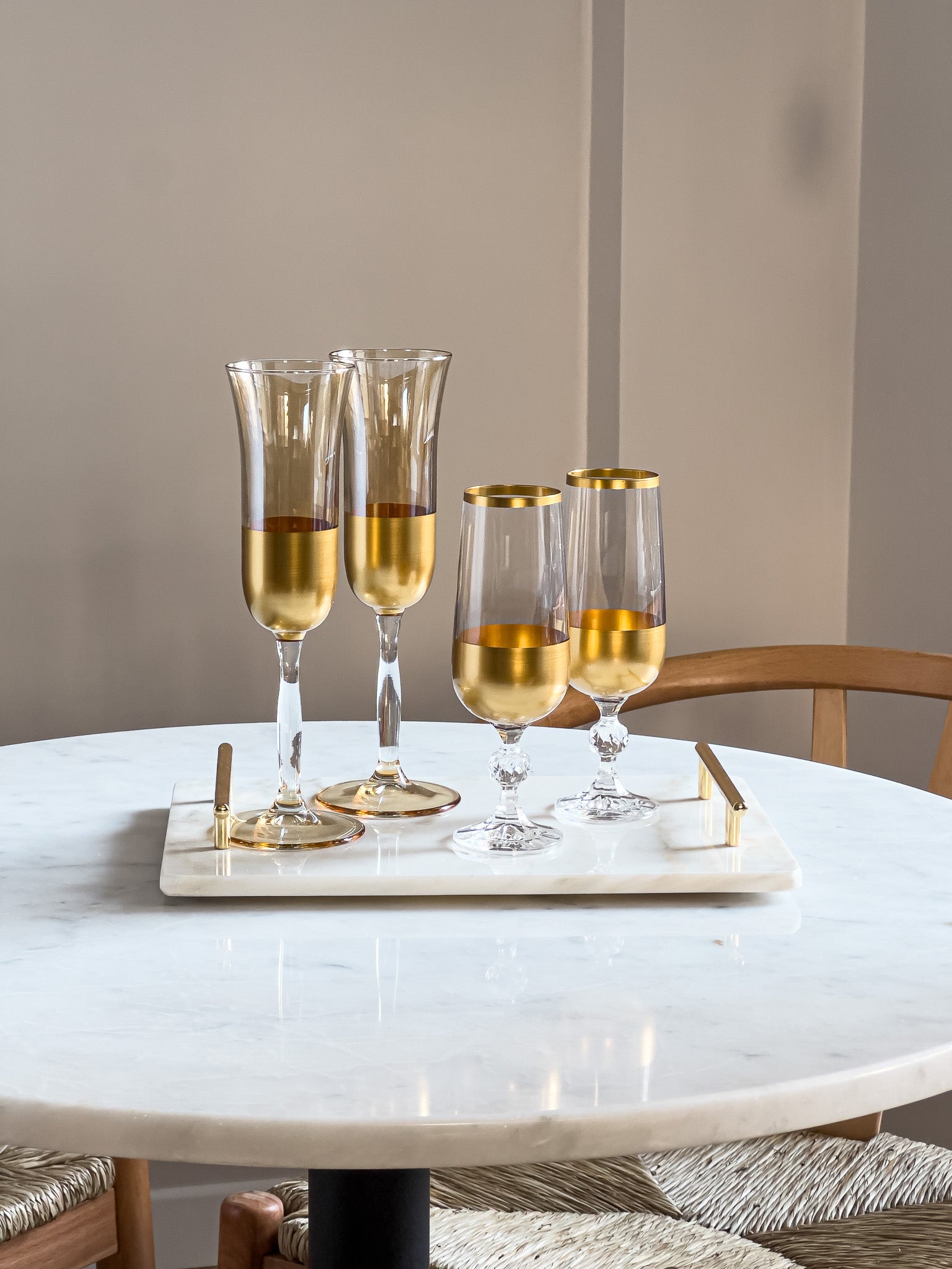 Miele Modern Gold Liqueur Glass - DIVINE DESIGN