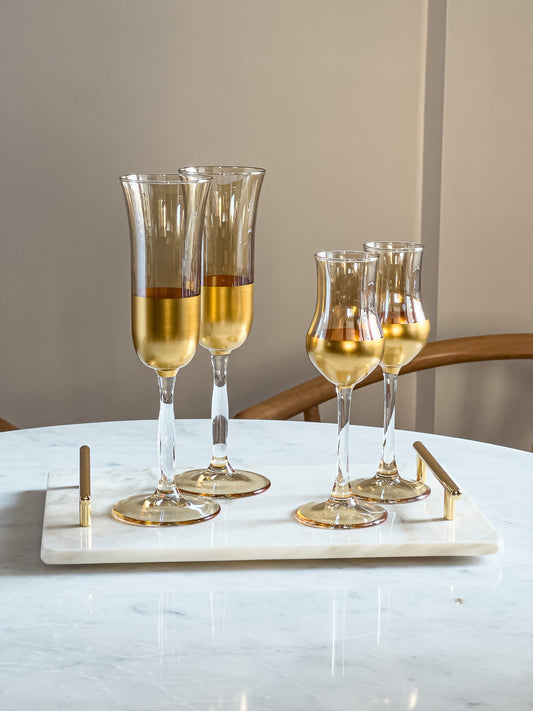 Miele Modern Gold Liqueur Glass - DIVINE DESIGN