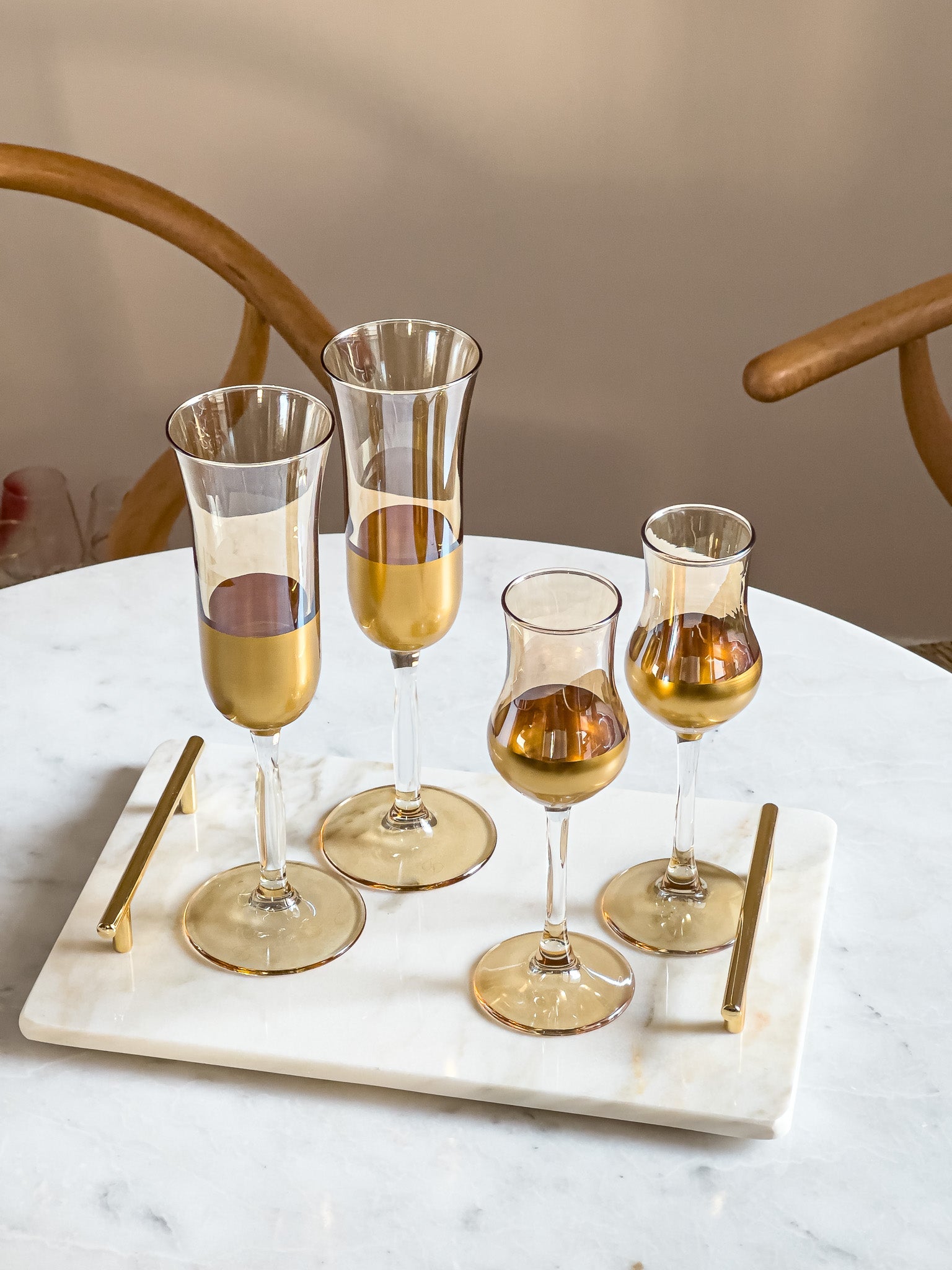 Miele Modern Gold Liqueur Glass - DIVINE DESIGN