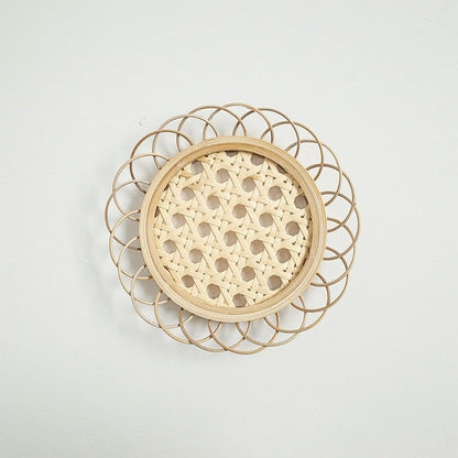 Natural Bamboo Rattan Coasters - DIVINE DESIGN