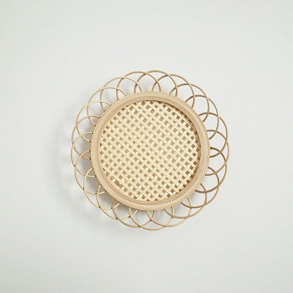 Natural Bamboo Rattan Coasters - DIVINE DESIGN