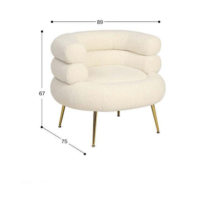 Olje Oversized Sherpa Chair - DIVINE DESIGN