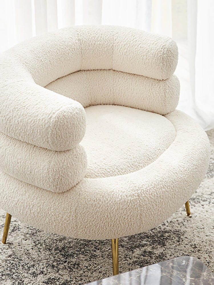 Olje Oversized Sherpa Chair - DIVINE DESIGN