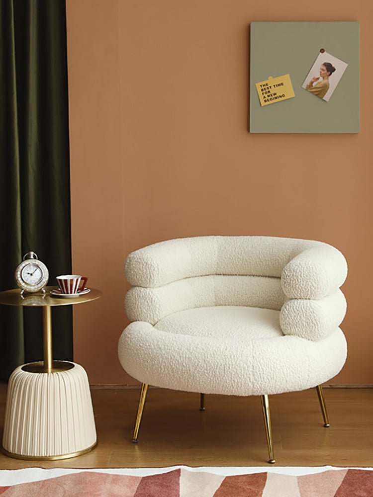 Olje Oversized Sherpa Chair - DIVINE DESIGN