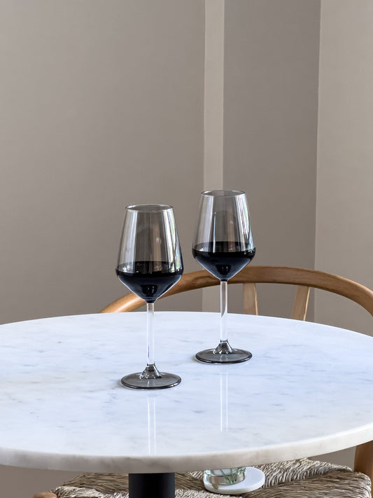 Onyx Large Wine Glasses Set - DIVINE DESIGN