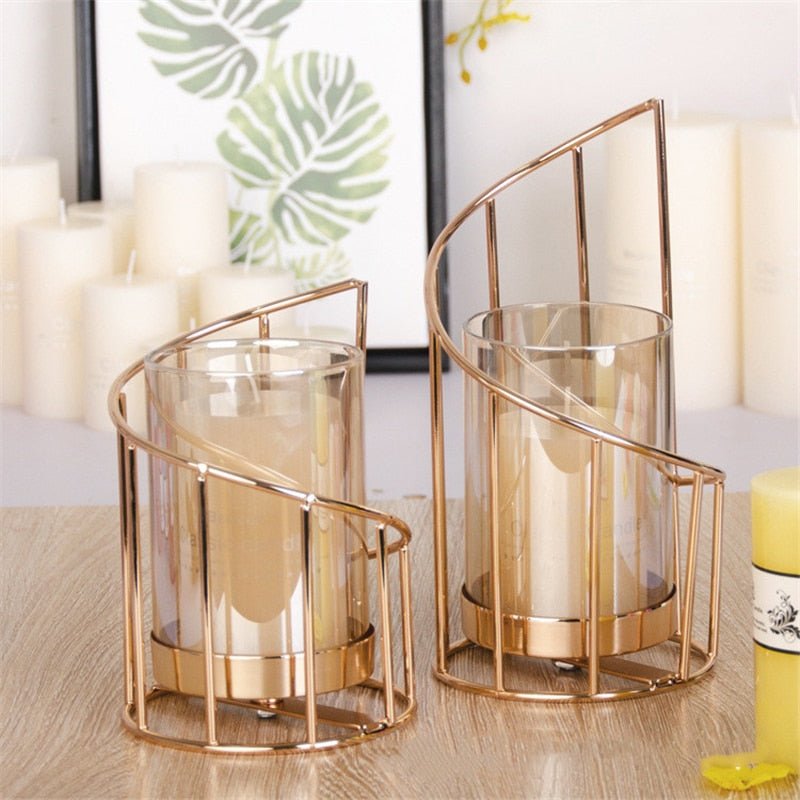 Priya Geometric Brass Lantern - DIVINE DESIGN