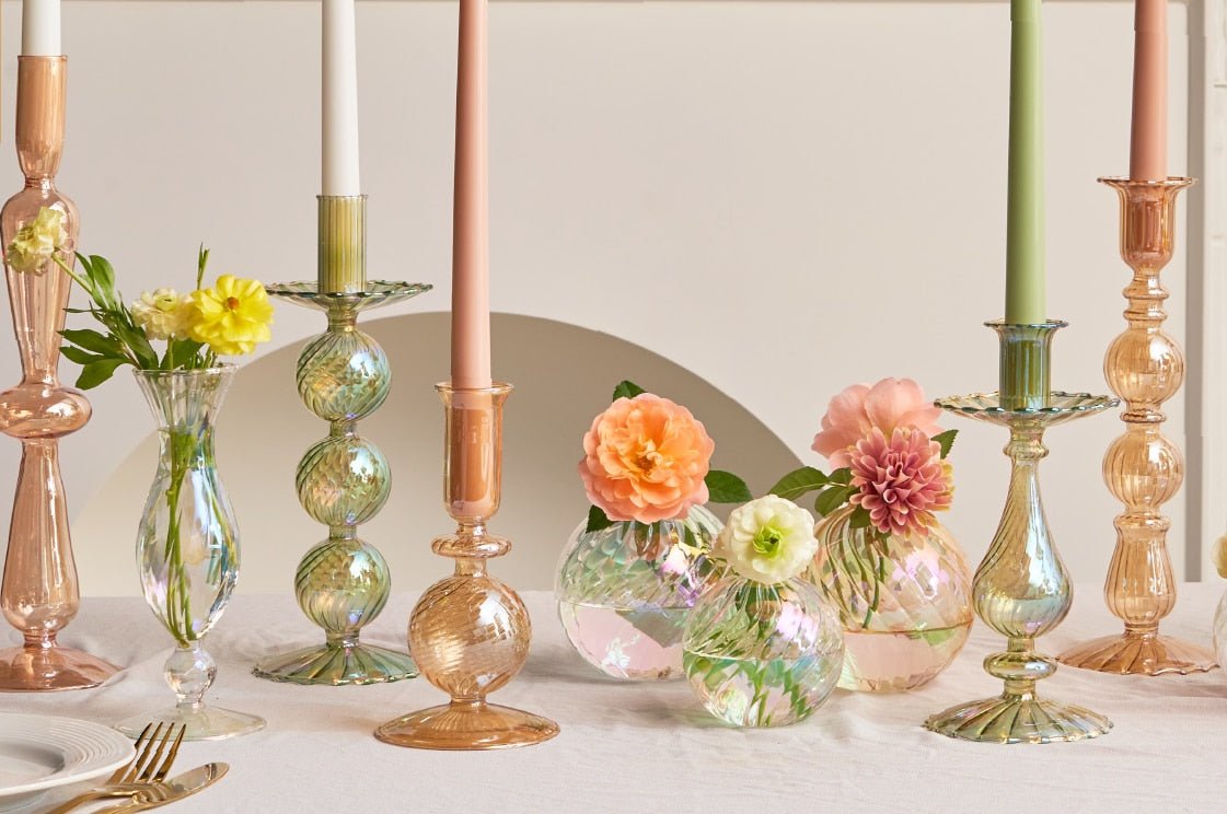 Rainbow Decorative Candle Holder & Flower Vases - DIVINE DESIGN