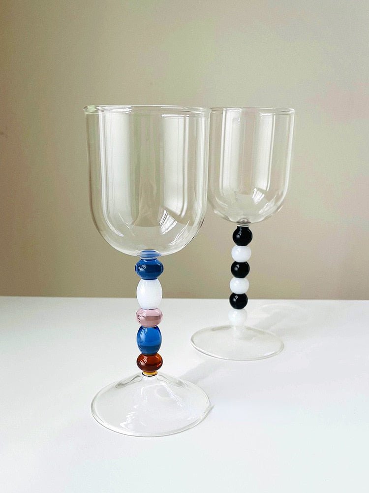 Ribbon Irregular Stem Coupe Glass - DIVINE DESIGN