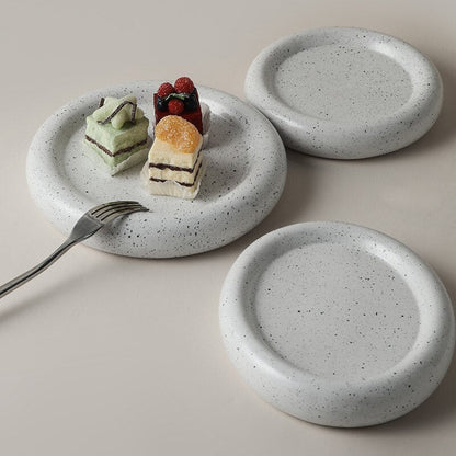 Rimi Irregular Ceramic Dessert Plates - DIVINE DESIGN