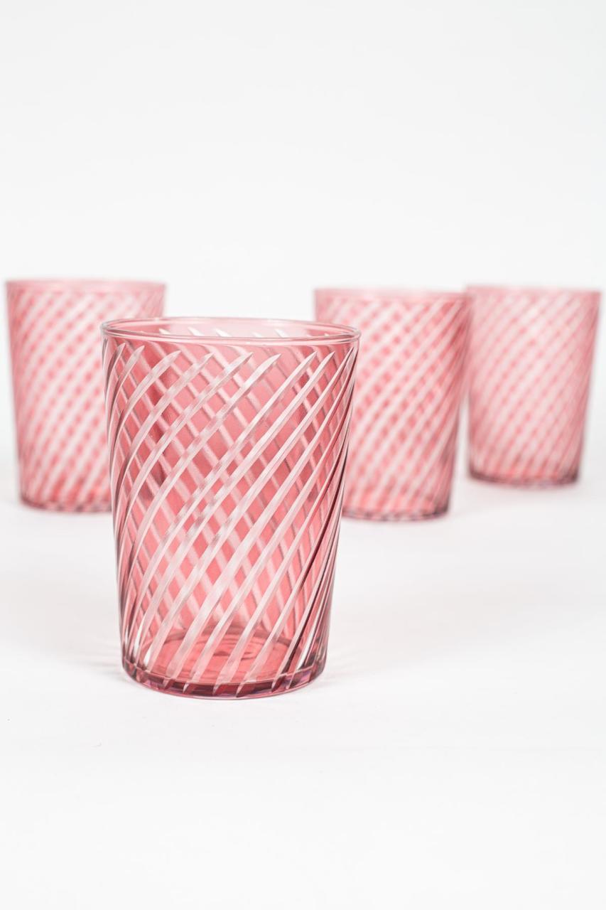 Rome Crystal Vintage Colored Water Glass - DIVINE DESIGN