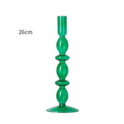 Rouge-Vert Glass Candle Holder & Flower Vases - DIVINE DESIGN