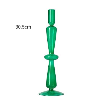 Rouge-Vert Glass Candle Holder & Flower Vases - DIVINE DESIGN