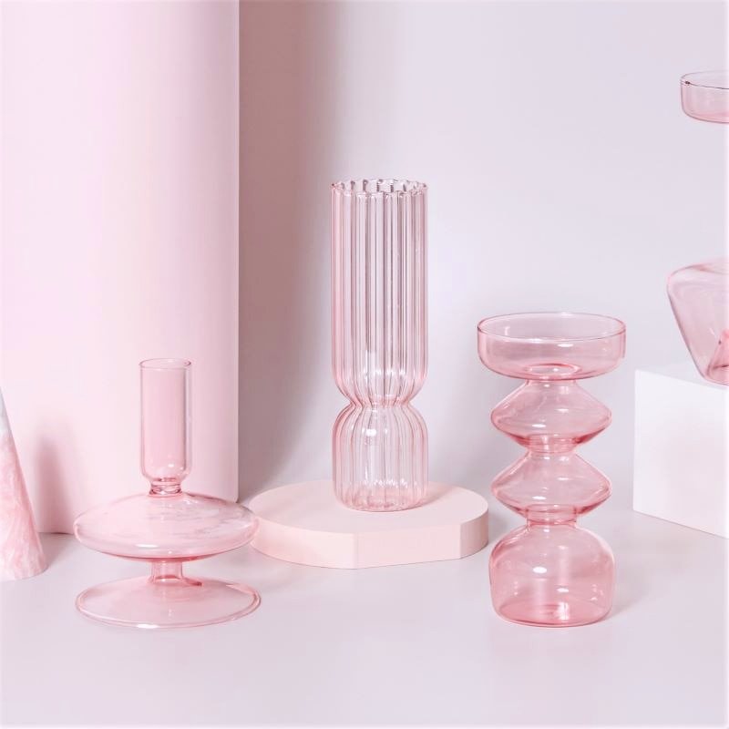 Sakura Glass Candle Holder & Flower Vase - DIVINE DESIGN