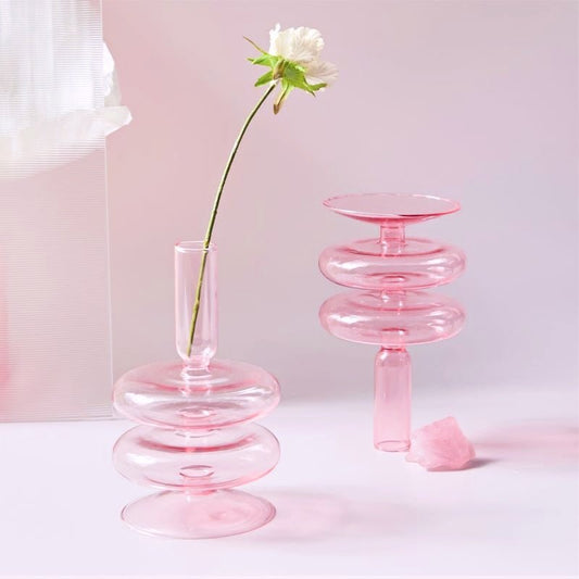 Sakura Glass Candle Holder & Flower Vase - DIVINE DESIGN