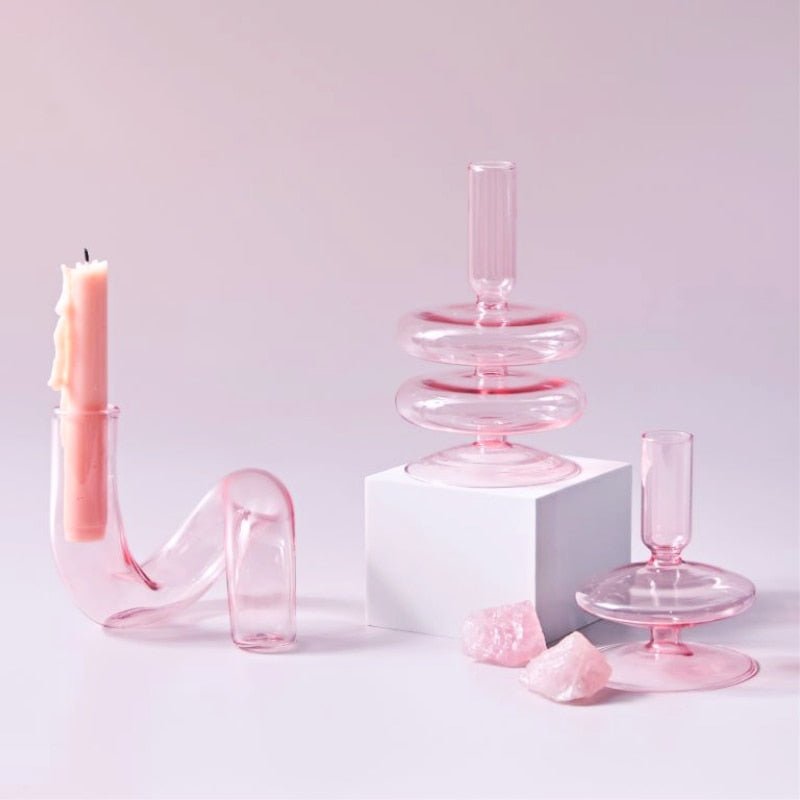 Sakura Glass Candle Holder & Flower Vase - DIVINE DESIGN