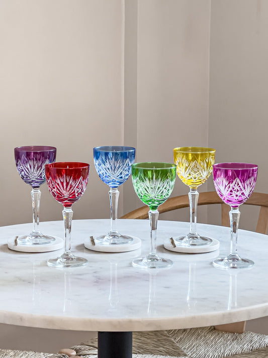 Shah Vintage Crystal Wine Glass - DIVINE DESIGN