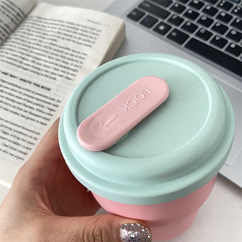 Silicone Straw Cup with Lid - DIVINE DESIGN