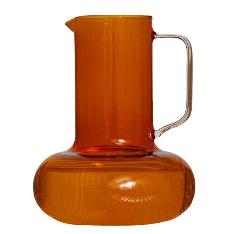 Sola Colored Glass Pitcher with Tumbler Lid - DIVINE DESIGN