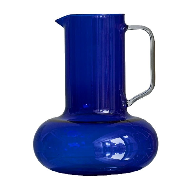 Sola Colored Glass Pitcher with Tumbler Lid - DIVINE DESIGN