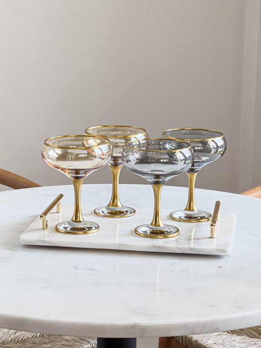 Spring - Vintage Margarita Glasses - DIVINE DESIGN