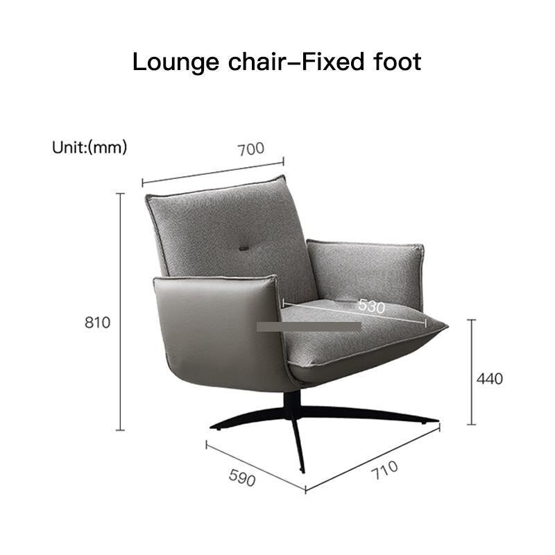 Upholstered Swivel Recliner Accent Chair - DIVINE DESIGN