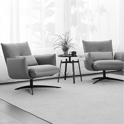 Upholstered Swivel Recliner Accent Chair - DIVINE DESIGN