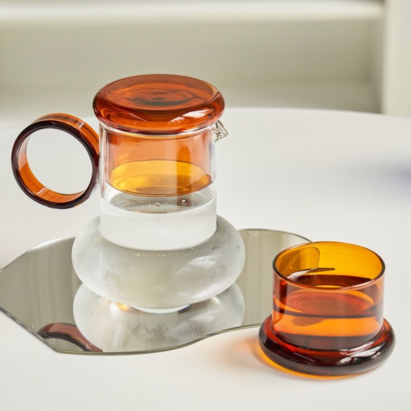 Versa Glass Pitcher with Tumbler Lid - DIVINE DESIGN