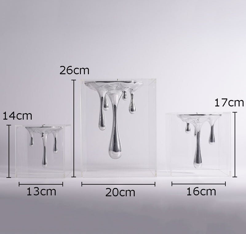 Water Droplets Resin Sculpture - DIVINE DESIGN