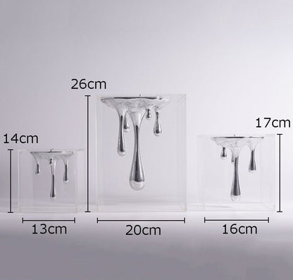 Water Droplets Resin Sculpture - DIVINE DESIGN