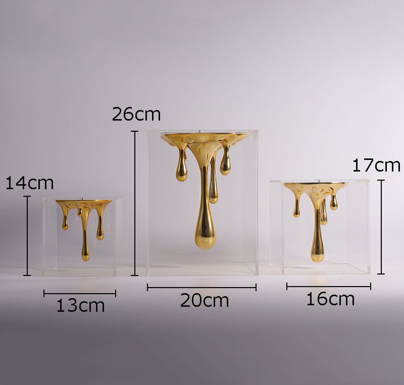 Water Droplets Resin Sculpture - DIVINE DESIGN