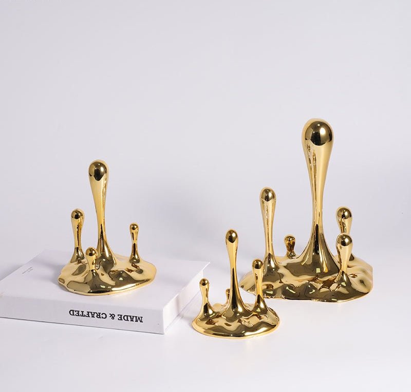 Water Droplets Resin Sculpture - DIVINE DESIGN