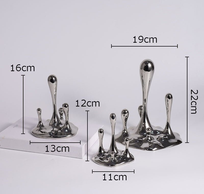 Water Droplets Resin Sculpture - DIVINE DESIGN