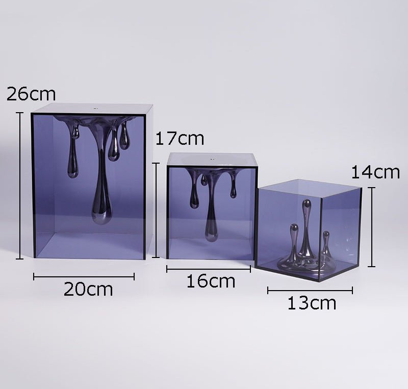 Water Droplets Resin Sculpture - DIVINE DESIGN