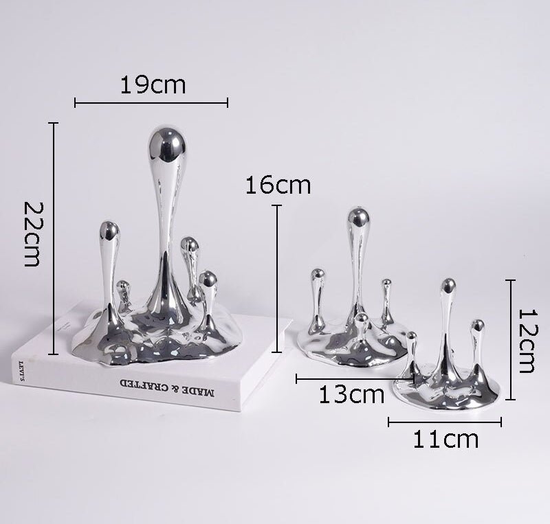 Water Droplets Resin Sculpture - DIVINE DESIGN